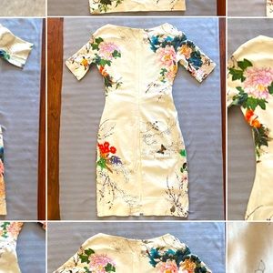 Zara Woman, extra small cotton dress, made in Morocco, Beautiful print.